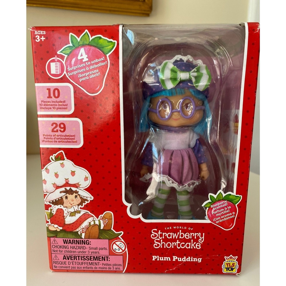 The Loyal Subjects Strawberry Shortcake Plum Pudding 5.5in Doll Scented New